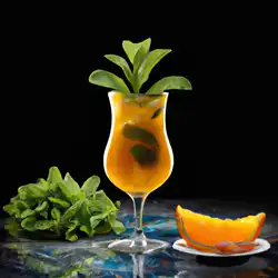 Une image de Cocktail Mangue & Menthe Douce : le nouveau must-have de l'été ! - image générée par IA (DALL-E)