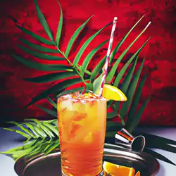 Une image de Le cocktail qui vous fera vibrer : le Sunrise de la Jungle 🍹🌴 - image générée par IA (DALL-E)