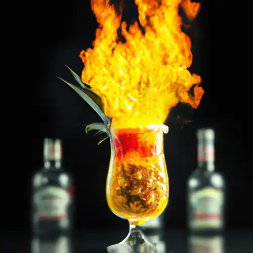 Une image de Flaming Island : le cocktail qui envoie du feu !